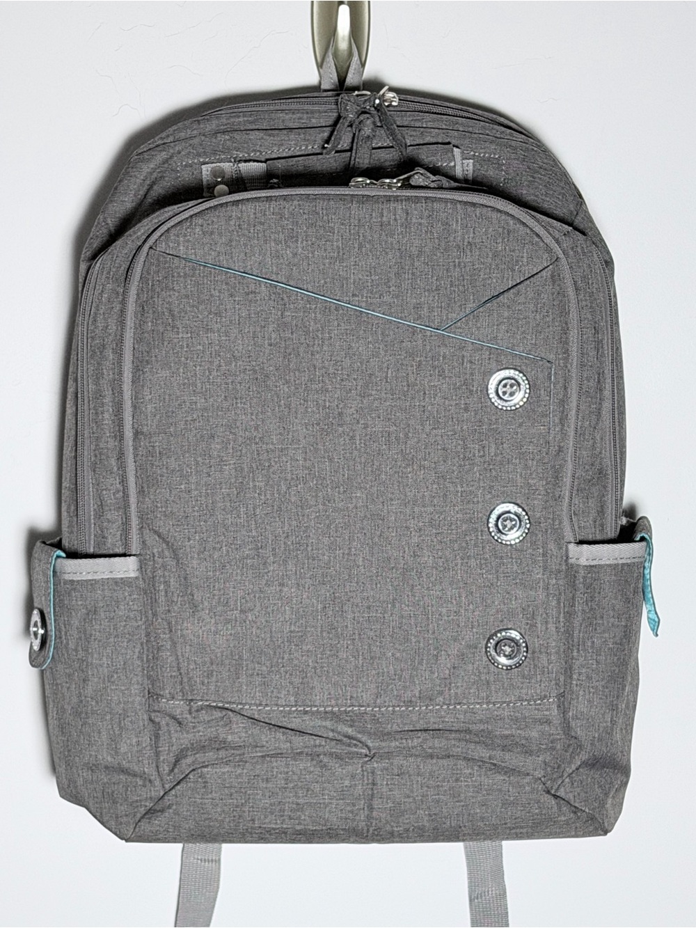 Kingslong 15.6 Laptop Bag - Classed Up Grey & Bright Blue - Picture 6 of 12